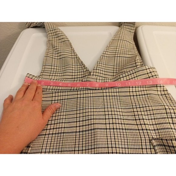 Nwt Women's So Plaid Pink/Black Layering Dress With Pockets Size 9 - Picture 9 of 10